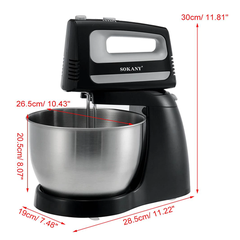 Máy đánh trứng, trộn bột để bàn SOKANY SK-6622 dung tích 3.5L 400W