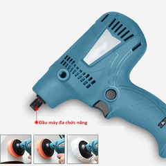 Máy đánh bóng ô tô cầm tay 600W chà nhám đĩa 6 tốc độ kèm full hộp phụ kiện