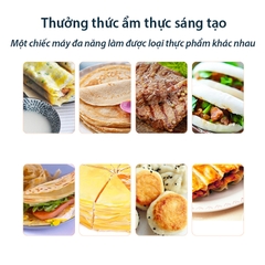 Máy làm bánh kếp thái khuôn đôi, máy làm bánh crepe công nghiệp dùng điện