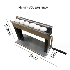 Máy bóc vỏ trứng cút quay tay năng suất 15kg/1h