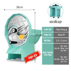Cắt lát trái cây, rau củ quả đa năng có chỉnh độ dày mỏng 0,8-12mm