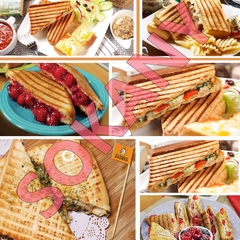 Máy nướng bánh mì SOKANY 750W đa năng nướng thịt, rán trứng, xúc xích…