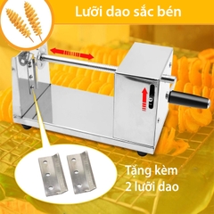 Máy cắt lốc xoáy khoai tây DORON inox không rỉ, sạch sẽ, tiện lợi