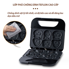 Máy nướng bánh hình thú SOKANY 750W làm nóng 2 mặt khuôn chín đều