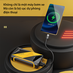 Bơm lốp ô tô tự động SUITU 60W đa năng bơm lốp, đèn chiếu sáng, sạc dự phòng [ BH_ 6 Tháng]