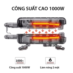 Máy làm bánh waffle đôi SOKANY 1000W làm nóng nhanh chín đều 2 mặt khuôn
