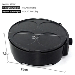 Máy chiên trứng, nướng thịt SOKANY SK-1003 1200W làm đồ ăn sáng tiện lợi