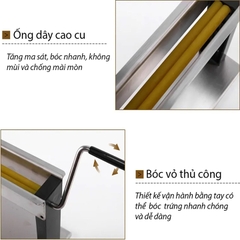 Máy bóc vỏ trứng cút quay tay năng suất 15kg/1h