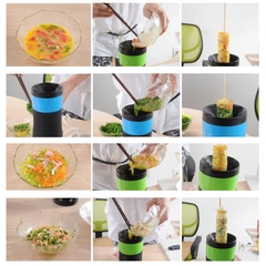 Máy chiên trứng làm trứng cuộn xúc xích gia đình 1 ống
