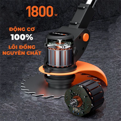 Máy cắt cỏ cầm tay LAPUSEN không dây (tặng kèm 1 pin + 8 lưỡi)