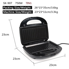 Máy nướng làm bánh 7 khuôn SOKANY 750W làm nóng nhanh, an toàn, dễ sử dùng