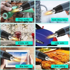 Máy khò nhiệt DORON 2500W đa năng bọc giỏ quà, dán decal, đóng seal
