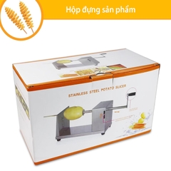 Máy cắt lốc xoáy khoai tây DORON inox không rỉ, sạch sẽ, tiện lợi