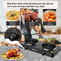 Bếp điện mini đa năng DORON 3000W 5 mức điều chỉnh nhiệt, nóng nhanh giữ nhiệt lâu