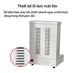 Máy nướng thịt gà vịt, bánh mì doner kebab đôi dùng điện xoay tự động