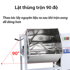 Máy trộn bột cửa ngang, máy nhào trộn thực phẩm công suất cao 2200W 12kg bột/mẻ