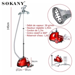 Bàn ủi hơi nước đứng SOKANY SK-4002/1700W máy là hơi nước an toàn, tiện lợi