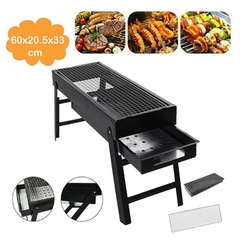 Bếp nướng than hoa BBQ ngoài trời loại dài gấp gọn tiện lợi