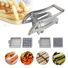 Dụng cụ cắt khoai tây chiên máy cắt củ quả hình vuông con trì 2 cỡ dao
