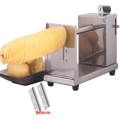 Máy cắt lốc xoáy khoai tây chất liệu inox không gỉ, dễ vệ sinh