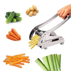 Dụng cụ cắt khoai tây chiên máy cắt củ quả hình vuông con trì 2 cỡ dao