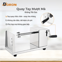 Máy cắt lốc xoáy khoai tây DORON inox không rỉ, sạch sẽ, tiện lợi