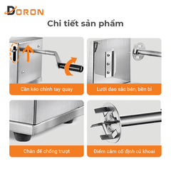 Máy cắt lốc xoáy khoai tây DORON inox không rỉ, sạch sẽ, tiện lợi