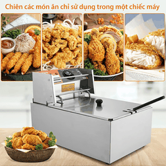 Bếp chiên nhúng điện 6L đơn DORON 2500W nhiệt độ cao, sôi cực nhanh