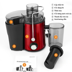 Máy ép rau củ quả, máy ép hoa quả 600W sử dụng tiện lợi, dễ dàng tháo lắp vệ sinh