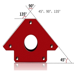 Ke góc nam châm cho thợ hàn lực hút 22kg góc 45°,90°