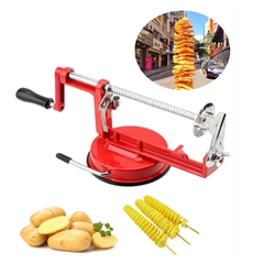 Dụng cụ cắt khoai tây lốc xoáy inox không rỉ, sạch sẽ, tiện lợi