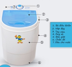 Máy giặt mini bán tự động 4.2Kg phù hợp cho gia đình và sinh viên