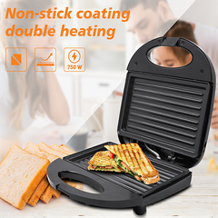 Máy kẹp nướng bánh mì HAEGER RAF 750W gia nhiệt kép, chống dính telfon siêu bền