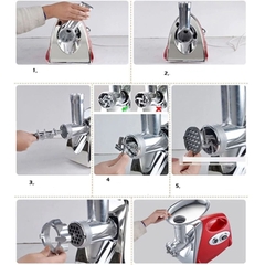 Máy nghiền thịt, máy xay thịt 2800W xay thịt cá, rau củ làm dồi sụn tại nhà