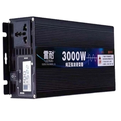 Bộ đổi nguồn kích điện 3000W Inverter sin chuẩn 12V lên 220V Đồng hồ hiển thị thông số