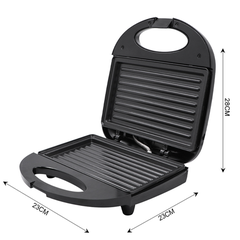 Máy kẹp nướng bánh mì HAEGER RAF 750W gia nhiệt kép, chống dính telfon siêu bền