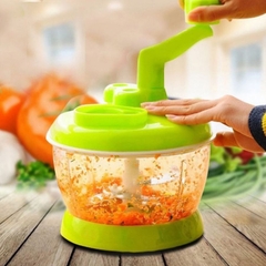 Dụng cụ xay tỏi ớt, rau củ quay tay đa năng