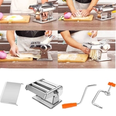 Máy làm mỳ sợi, máy cán bột 3 lưỡi dao làm mì tươi, vỏ bánh đa năng