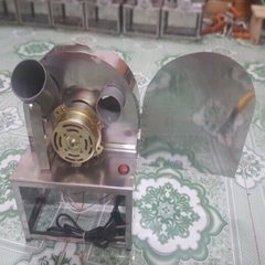 Máy thái hành tỏi, củ quả chạy điện vỏ inox siêu bền tặng 3 lưỡi phụ