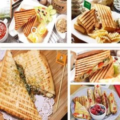 Máy nướng bánh mì SOKANY 750W đa năng nướng thịt, rán trứng, xúc xích…