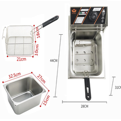 Nồi chiên dầu, bếp chiên nhúng điện SUNNY 2500W nhiệt độ cao, sôi cực nhanh