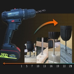 Máy khoan pin, máy bắt vít cầm tay 36V lõi đồng kèm full hộp phụ kiện