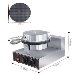 Máy làm vỏ kem ốc quế 1200W điều chỉnh 50 - 250 độ, làm nóng nhanh