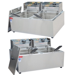 Bếp chiên nhúng điện 12L/2 ngăn điều chỉnh độc lập công suất 2500W/1 hộc