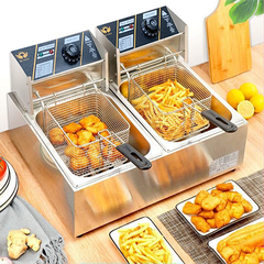 Bếp chiên nhúng điện 12L/2 ngăn điều chỉnh độc lập công suất 2500W/1 hộc