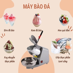Máy bào đá 2 dao 2 nắp công suất 300W xay đá tuyết siêu mịn