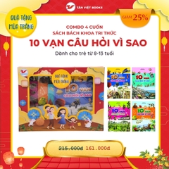 Hộp Quà Tặng Mùa Trăng Cho Trẻ 8-13 tuổi: 10 Vạn Câu Hỏi Vì Sao (4 Cuốn)