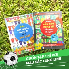 Combo 2 cuốn : Sách Dán Hình Tuơng Tác Về Bóng Đá