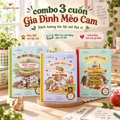 Combo 3 cuốn Gia đình Mèo Cam - Tái bản 2026 - Sách lật mở tương tác