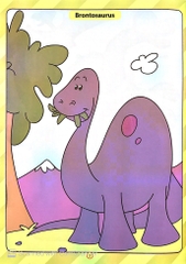 Tô màu thế giới khủng long 1
